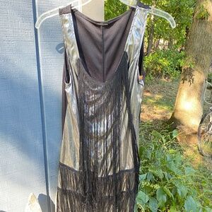 Flapper 1920s Fringe Dress - S